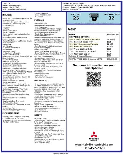 2017 Mercedes-Benz SLC SLC 300